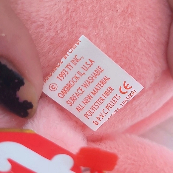 RARE Ty Beanie Baby INKY the Octopus TAG ERRORS 1993 1994 PVC PRISTINE CONDITION - Picture 9 of 10